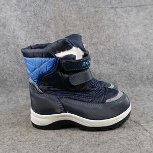 Apakowa Shoes Little Kids 10 Boots Winter Snow Casual Blue Double Strap Outdoor